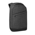 Rucksack aus zweifarbigem 600D-Polyester mit gepolstertem Schultergurt und großem Innenfach. Inklusive internem 13-Zoll-Laptopfach und USB-Ladekabel. Reißverschluss auf der Rückseite für besseren Schutz.-Schwarz-8719941011250-6