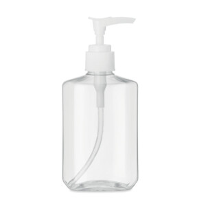 Wiederbefüllbare PET-Flasche mit Pumpdeckel. Fassungsvermögen 200ml.-Transparent-8719941050198