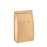 Brotzeitbeutel aus gewebtem Papier mit Vordertasche. Isolationsmaterial: PE-Schaumschicht. Fassungsvermögen 3L.-Beige-8719941047464