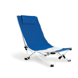 Strandkorb mit Kissen. Stahlrahmen und Sitz aus 600D Polyester. Höchstgewicht 100 kg-Blau-8719941047556