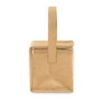 Kühltasche aus Papier für 6 Dosen. Beinhaltet einen Tragegriff und eine Vordertasche. Isolationsmaterial: PE-Schaumschicht. Fassungsvermögen 3L.-Beige-8719941047457-6