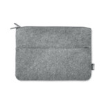 14-Zoll-Laptoptasche aus RPET-Filz mit Fronttasche mit Reißverschluss.-Grau-8719941055780