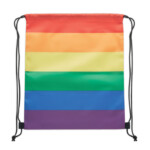 Rainbow Drawstring Bag aus 210D RPET Polyester mit PP Drawstrings.-Mehrfarbig-8719941056022-2