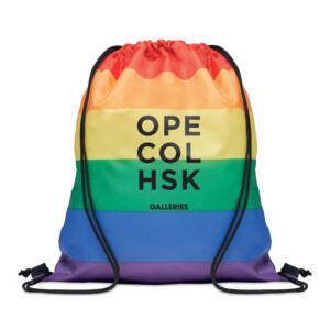 Rainbow Drawstring Bag aus 210D RPET Polyester mit PP Drawstrings.-Mehrfarbig-8719941056022-5