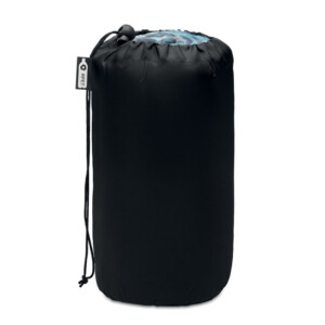 RPET-Fleecedecke mit quadratischem Muster und RPET-Polyester-Reisetasche. Vlies 180 g / m².-Blau-8719941049376-7