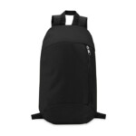 Rucksack aus 600D-Polyester mit Außentasche mit Reißverschluss und gepolstertem Rücken aus 210D-Polyester.-Schwarz-8719941038523