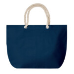 Strandtasche oder Einkaufstasche aus Baumwolle mit Kordelgriff. 220 g/m².-Blau-8719941050839-1