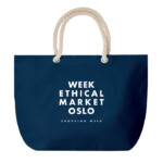 Strandtasche oder Einkaufstasche aus Baumwolle mit Kordelgriff. 220 g/m².-Blau-8719941050839-5