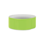 Reflektierendes Armband aus neongrünem PVC mit weißem PVC gefüttert. Nur Werbeartikel. 32x3cm.-Gelb-8719941021167-1