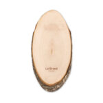 Planche à  découper ovale en bois avec écorce-Bois-8719941026834-5